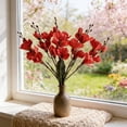 thumbnail image 4 of Linnome Spring Artificial Flower Decor Plastic Flower Branch for Wedding Home Table Festival Party Decoration 16.92in, 4 of 6
