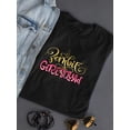 thumbnail image 3 of Zombie Girl Squad. Gold Glitter T-Shirt Women -Image by Shutterstock, Female Large, 3 of 4