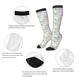 thumbnail image 5 of Fotbe Love You Rabbit print Women's Men's Novelty Crew Socks Cotton Socks Knee High Socks for Walking,Running,Nurses,Pregnancy, 5 of 8