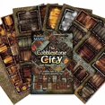 thumbnail image 1 of Arcknight The Cobblestone City Roleplaying Battlemaps; 16 Modular RPG Maps in 8 Double-Sided Pages, 1"" Square Grid, Modular & Versatile Design for Tabletop Gaming - for Dungeons & Dragons, Pathfinder, 1 of 7