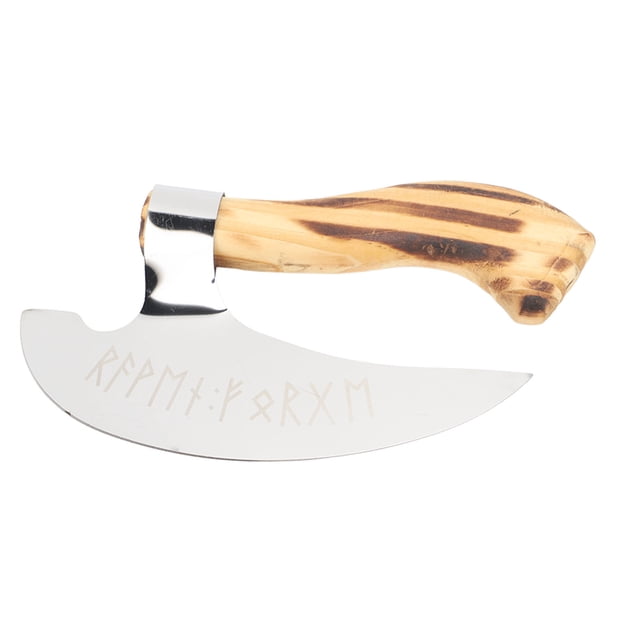 Hacha Vikinga, Hacha Vikinga Para Pizza, Mango De Madera Afilada Para Cocina