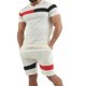 thumbnail image 2 of Hombres Casual cuello redondo Patchwork Fitness manga corta pantalones cortos conjunto blusa y pantalones traje Pompotops oipoqjl35554, 2 of 3
