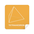 thumbnail image 1 of Mathematical Geometric Space Tetrahedron Glasses Cloth Screen Cleaner Suede Fabric 2 Pack, 1 of 2