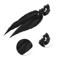 thumbnail image 3 of Unique Bargains 1 Pc Fashion Satin Hair Scarf Scrunchies Hair Ties Black, 3 of 5