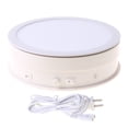 thumbnail image 1 of LED Light Electric Rotating Display Stand Turntable Automatic Spinning Base ,Silent and Smooth Operation, 1 of 7