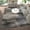 Grey, variant on Emma + Oliver 6x9 Ultra Soft Shaded Look Olefin Accent Rug in Gray, Black & Turquoise with Natural Jute Backing