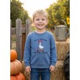 thumbnail image 5 of RUINIXCW Toddler Baby Boy Girl Silly Goose Outfit Infant Baby Girl Boy Fall Sweatshirt Clothes Goose Letters Embroidery Long Sleeve Crew Neck Pullover Tops, 5 of 9