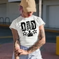 thumbnail image 2 of Dad Word with a Ball on a Tee & a Swinging Golf Player, Golfing or Golfer Themed Merch Gift, Tan T-Shirt, S, 2 of 5