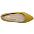 thumbnail image 6 of Ollio Women's Ballet Comfort Light Faux Suede Multi Color Shoes Flats ZM1038, 6 of 6