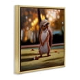 thumbnail image 2 of Stupell Industries Contemporary Golf Nut Squirrel Gold Floating Frame Canvas Art, 25 x 25, by Lucia Heffernan, 2 of 8