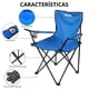 thumbnail image 2 of Silla Camping y Playa Plegable Portatil Duralife Exteriores Azul, 2 of 11