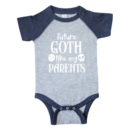 

Inktastic Future Goth Like my Parents with Skulls Gift Baby Boy or Baby Girl Bodysuit