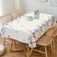 thumbnail image 2 of SOVCFOE Polyester Oblong/Rectangle 60 x 120 Inch Washable Reusable Waterproof Table Cloth - Watercolor Floral Table Cover for Spring/Summer/Easter Decoration, 2 of 5