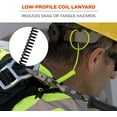 Ergodyne Coiled Lanyard with Clamp End, No Snag Design, Easily Attaches