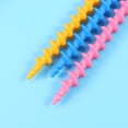 thumbnail image 2 of OULII 2Sets Woman Hair Curler Spiral Plastic Rods Assorted Colors for Home Styling, 2 of 5