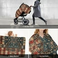thumbnail image 6 of Car Seat Cover Baby, American Flag Deer Art Baby Car Seat Cover for Baby Boys Girls Newborn , Infant Car Seat Canopy Cover Nursing Breastfeeding Cover Warm Blanket, 6 of 7