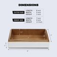 thumbnail image 2 of Handicrafts Home Handmade Kept Dapper Gent Collection Decorative Jewelry Box Organizer - Keepsakes, Trinkets, and Home Decor - Antique Coffee Table Storage, Memory Box, Farmhouse Style Decor, 8x5x2, 2 of 5