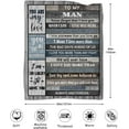 thumbnail image 2 of LHSHID Grandpa Gifts from Grandchildren Blanket Fathers Day Birthday Gifts for Grandfather Christmas Day Best Gifts for Grandpa Blanket for Grandpa Soft and Warm 50x60in, 2 of 6