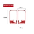 thumbnail image 3 of Real Bright Soft Car Interior Carbon Fiber Sticker Decoration4Pcs Red Carbon Fiber Interior Door Handle Cover For Dodge ChallengerAuto Car Protection Interior Accessories, 3 of 8