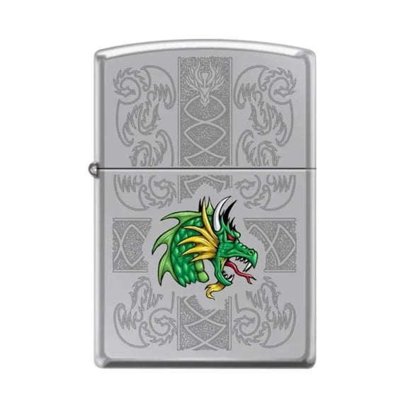 Zippo Lighter - Dazzling Dragon High Polish Chrome