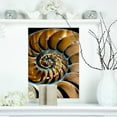 thumbnail image 1 of Brown Large Nautilus Shell - Abstract Canvas Art Print, 1 of 3