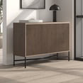 thumbnail image 3 of Evelyn&Zoe Modern/Contemporary 48" Wide Antiqued Gray Oak Buffet Table, 3 of 7