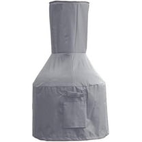 Chiminea Defender - Durable, Weather-Proof Chiminea Fire Pit Cover (Grey)$$Garden & Patio