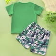 thumbnail image 6 of Kids Clothes Boys Shorts Sets Children's Summer Cotton Round Neck Printed Short Sleeved Casual 0 3 6 12 18 24 Months T Shirt Set T-Shirts Elastic Waist 2Pcs Outfits 2 Piece, 6 of 7