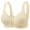 Beige, variant on Women's Front Closure Posture Bra Everyday Full Coverage Back Support Wireless Non Padded