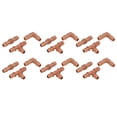 thumbnail image 2 of 18Pcs Irrigation Fittings Kit Brown Water Barbed Coupling Connecter for 16mm Pipes, 2 of 9