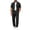 Black, variant on JUUYY Mens 2 Piece Linen Sets Button Down Short Sleeve Shirt Straight Long Pants Vacation Casual Summer Beach Outfit with Pockets Khaki XL
