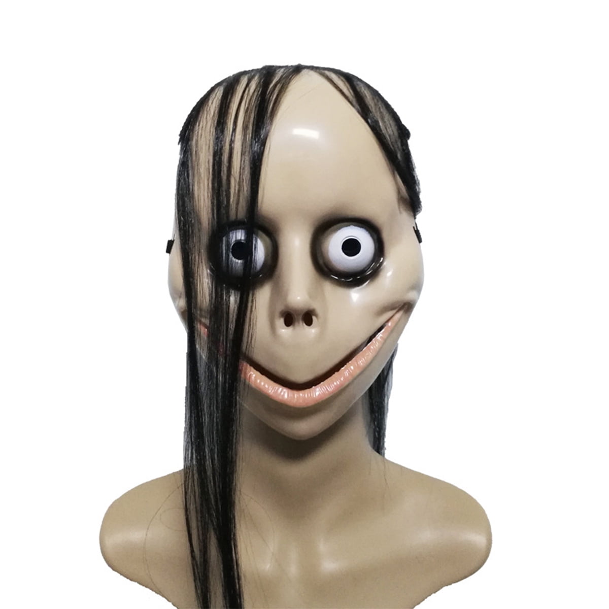 wdehow Scary Face decoration with Sparse Long Hair and Bumpy - Walmart.com