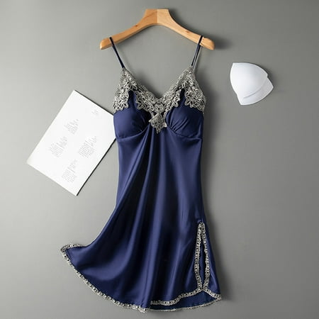 

Simplmasygenix Women s Skirts Clearance Summer Women Satin Sling Skirt Dress Sexy Lingerie Home Wear Pajamas Nightdress