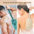 thumbnail image 5 of Shower Loofah Body & Back Scrubber Exfoliating Loofah luffa loofa Bath Brush On a Stick with Long Handle Back Brush, 5 of 6