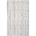 thumbnail image 2 of Safavieh Dip Dye Flower Distressed Wool Area Rug, Ivory/Blue, 5' x 8', 2 of 7