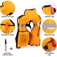 thumbnail image 4 of Chaqueta Auto Inflable Adultos Life Life Vest Seguridad Flotador Traje de Flotación Para Deportes de Agua Pesca Kayaking Surf Smanoing Survival Chaqueta, 4 of 7
