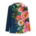 thumbnail image 4 of Uootdi Women's Tops Boho Graphic Long Sleeve Shirts Casual V Neck Lapel Button Vintage Gift Floral Printed Henley Blouses Fashio n, 4 of 5