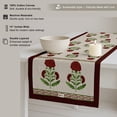 thumbnail image 4 of Vargottam Floral Print Cotton Table Runner by Vargottam - Double Layer with Border - Washable Runner - Decorative Table Linen for Dining & Everyday Use, 4 of 6
