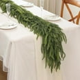 thumbnail image 5 of LEWEEN 6 FT Christmas Norfolk Pine Garland -1PCS, Artificial Pine Needles Garlands Faux Greenery Fake Garland for Holiday Fireplace,Table,Window,Stairs,Mante,Indoor Outdoor Decor, 5 of 10