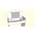 thumbnail image 7 of Nexera Kabane Vanity Table with Flip Top, White and Natural Maple, 7 of 7