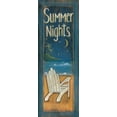 thumbnail image 2 of Lewis, Kim 11x24 White Modern Wood Framed Museum Art Print Titled - Summer Nights, 2 of 4