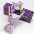 thumbnail image 4 of Linnome Valentine's Day Romantic Soap Flower Bouquet Gift Box Carnation Rose Imitation Bouquet for Sweetheart Gift Needs, 4 of 9