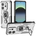 thumbnail image 1 of For Xiaomi Redmi Note 14 4G (164.84mm) Case Rotatable Ring Kickstand PC + TPU Shockproof Phone Cover, 1 of 5