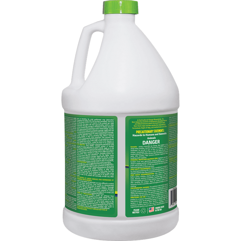 Green Gobbler 20% vinagre herbicida y herbicida | Natural y orgánico | 4  galones | Herbicida libre de glifosato