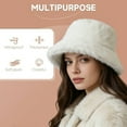 thumbnail image 5 of Winter Hat with Ear Thickened Warm Fisherman Style Cap for Girls, 5 of 5