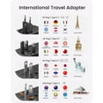 thumbnail image 3 of Adaptador de viaje LENCENT, 65 W, GaN3, cargador rápido universal, negro, 3 of 8