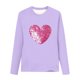 thumbnail image 4 of Blusas y camisas de manga larga con cuello redondo para niños Camisas de manga larga con estampado en forma de corazón Blusas casuales elegantes con cuello redondo Ropa Camisas de cuello redondo para, 4 of 5