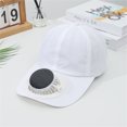 thumbnail image 2 of Beach Hats for Women Foldable UV Bucket Hat with Style Solar Fan Sun Hat For Women Men Outdoor Hiking Walking Breathable Wide Brim Summer Sun Hat With Built In Fan, 2 of 3