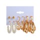 thumbnail image 2 of Juego de 6 pares de para mujer, antialérgico, joyería dorada vintage para niñas adolescentes, regalos de Navidad, pendiente de a E0044 Sunnimix Pendientes de mujer, 2 of 7