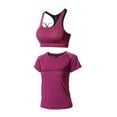 thumbnail image 4 of 5pcs Workout Sets for Women Quickly Dry Running Yoga Athletic Gym 5 Piece Sets Womens Solid Plus Size Loose Fits Comfy Sport Jogging Outfits Pilates Fitness Exercise Tracksuits Set, 4 of 5